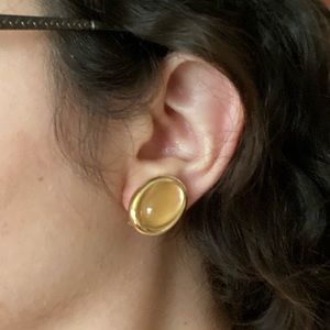 VINTAGE ✨ Oval Stud Earrings